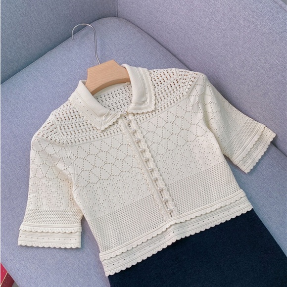 Solene Mixed Media Dress - Picture 4 of 5